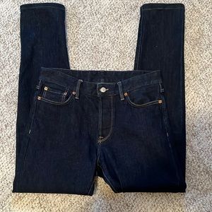 Buck Mason Dark Wash Maverick Slim Jeans